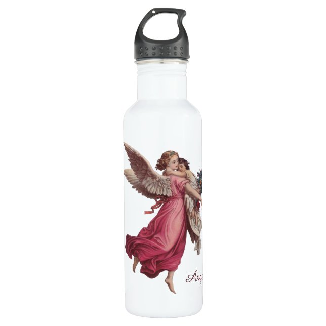 Weihnachten, Viktorianischer Wächter Angel Trinkflasche (Vorderseite)