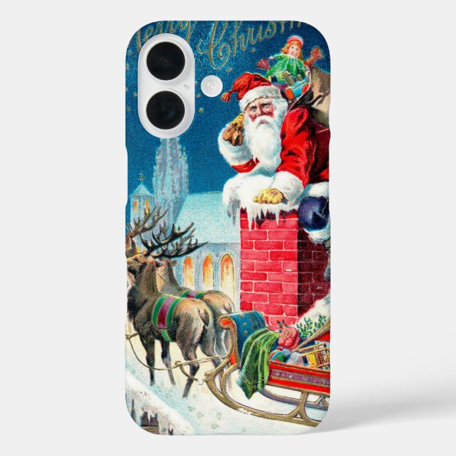 Weihnachten Viktorianischer Weihnachtsmann am Kami Case-Mate iPhone Hülle (Rückseite)