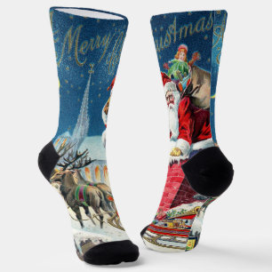 Weihnachten Viktorianischer Weihnachtsmann am Kami Socken