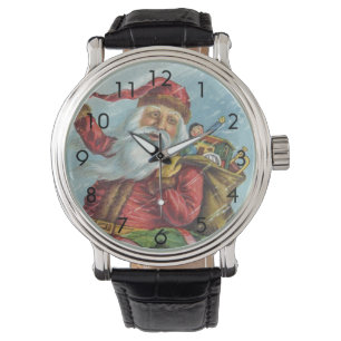 Weihnachten, Viktorianischer Weihnachtsmann auf de Armbanduhr