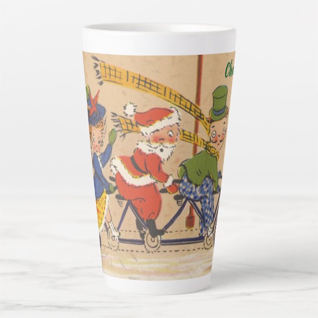 Weihnachten, Viktorianischer Weihnachtsmann auf de Milchtasse (Vorderseite)