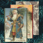 Weihnachten, Viktorianischer Weihnachtsmann Geschenkpapier Set<br><div class="desc">Vintage Illustration Weihnachtsbilder mit drei Viktorianischen Weihnachtsszenen.</div>