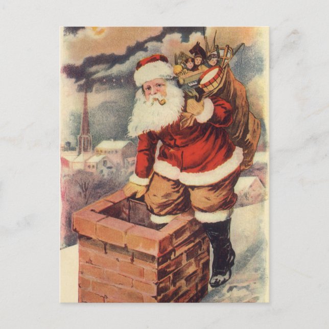 Weihnachten Viktorianischer Weihnachtsmann im Schl (Vorderseite)