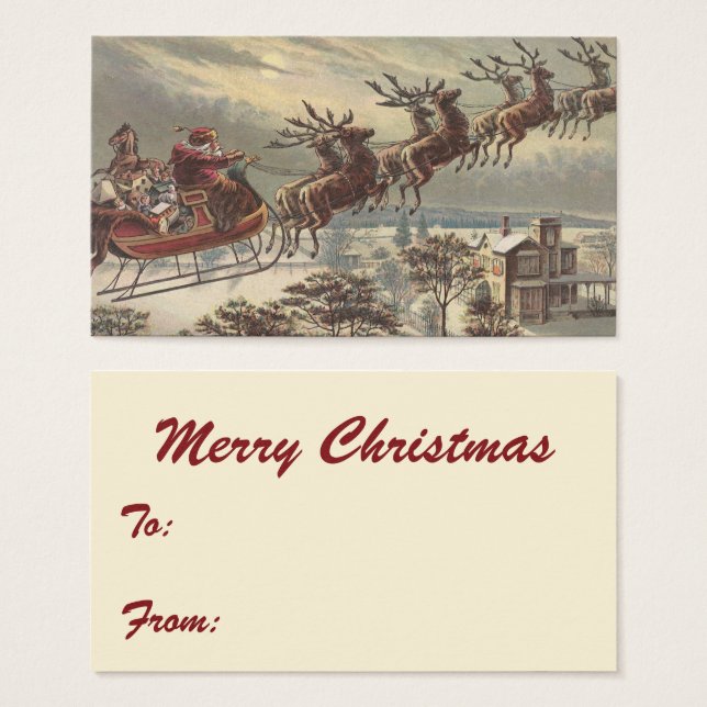 Weihnachten, Viktorianischer Weihnachtsmann im Sle (Vorne & Hinten)