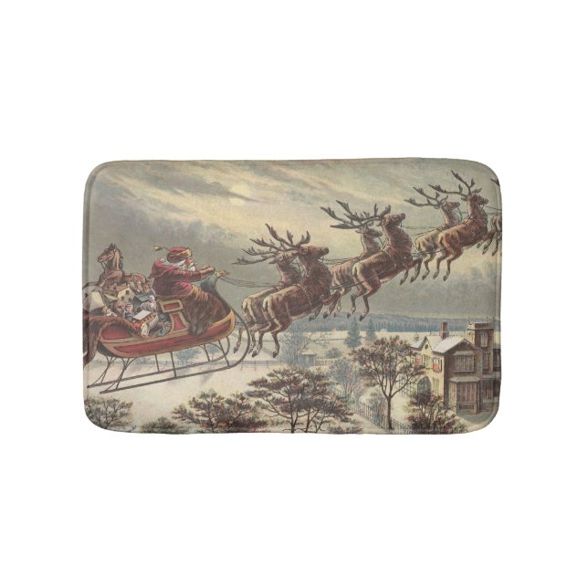 Weihnachten, Viktorianischer Weihnachtsmann im Sle Badematte (Vorderseite)