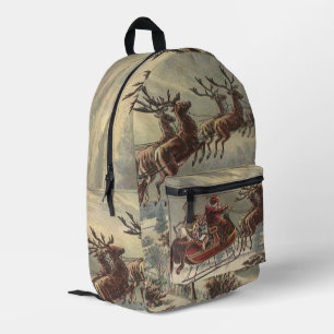 Weihnachten, Viktorianischer Weihnachtsmann im Sle Bedruckter Rucksack