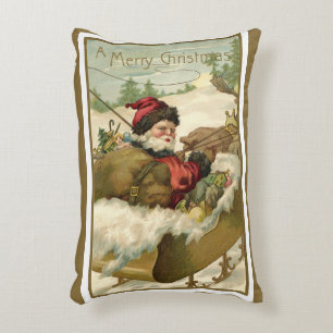 Weihnachten, Viktorianischer Weihnachtsmann im Sle Dekokissen