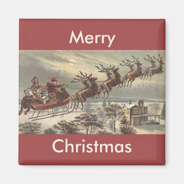 Weihnachten, Viktorianischer Weihnachtsmann im Sle Magnet (Vorne)