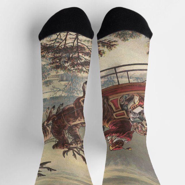 Weihnachten, Viktorianischer Weihnachtsmann im Sle Socken (Oben)