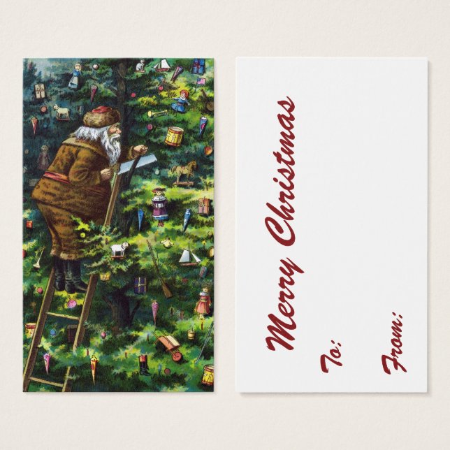 Weihnachten, Viktorianischer Weihnachtsmann mit Ba (Vorne & Hinten)