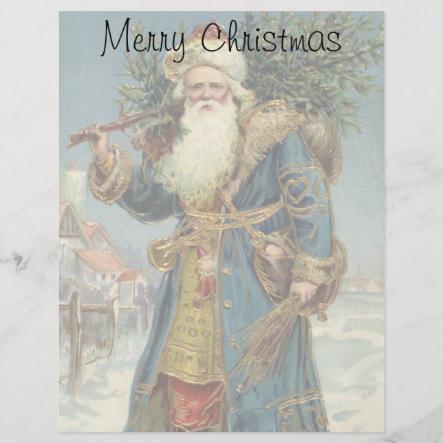 Weihnachten, Viktorianischer Weihnachtsmann mit Ba (Vorderseite)