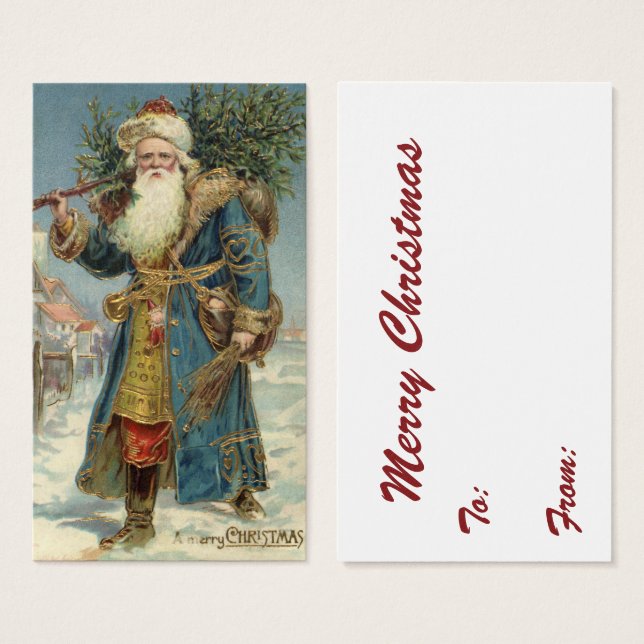 Weihnachten, Viktorianischer Weihnachtsmann mit Ba (Vorne & Hinten)