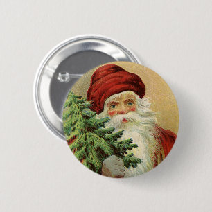 Weihnachten, Viktorianischer Weihnachtsmann mit Ba Button