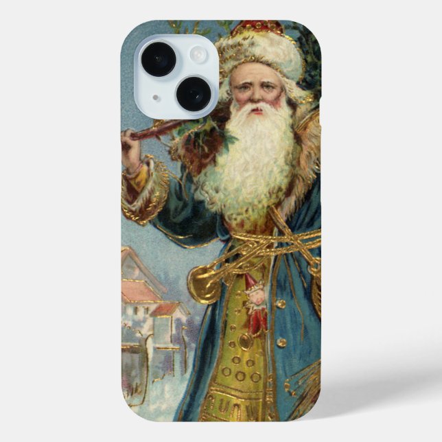 Weihnachten, Viktorianischer Weihnachtsmann mit Ba Case-Mate iPhone Hülle (Rückseite)