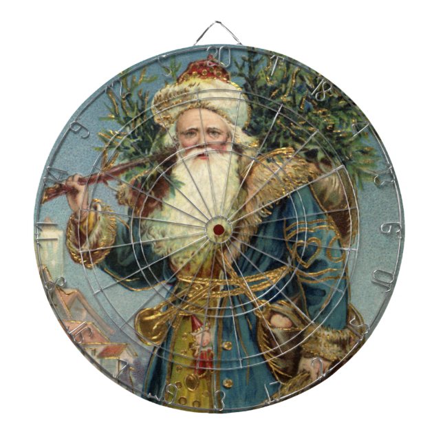Weihnachten, Viktorianischer Weihnachtsmann mit Ba Dartscheibe (vorne)