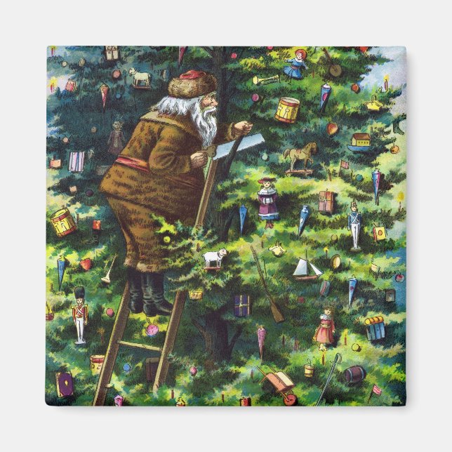 Weihnachten, Viktorianischer Weihnachtsmann mit Ba Magnet (Vorne)