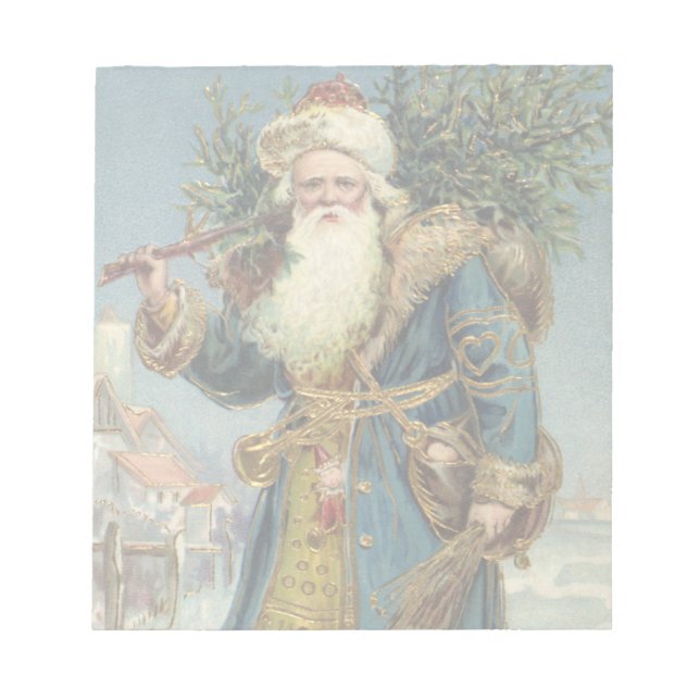 Weihnachten, Viktorianischer Weihnachtsmann mit Ba Notizblock (Vorderseite)