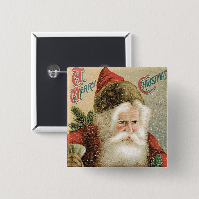 Weihnachten, Viktorianischer Weihnachtsmann mit Pi Button (Vorne & Hinten)