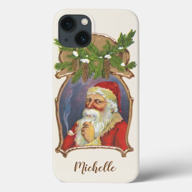 Weihnachten, Viktorianischer Weihnachtsmann mit Pi Case-Mate iPhone Hülle (Rückseite)