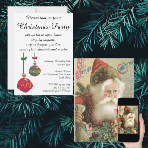 Weihnachten, Viktorianischer Weihnachtsmann mit Pi Einladung