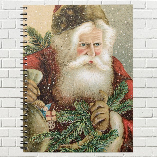 Weihnachten, Viktorianischer Weihnachtsmann mit Pi Notizblock (Von Creator hochgeladen)