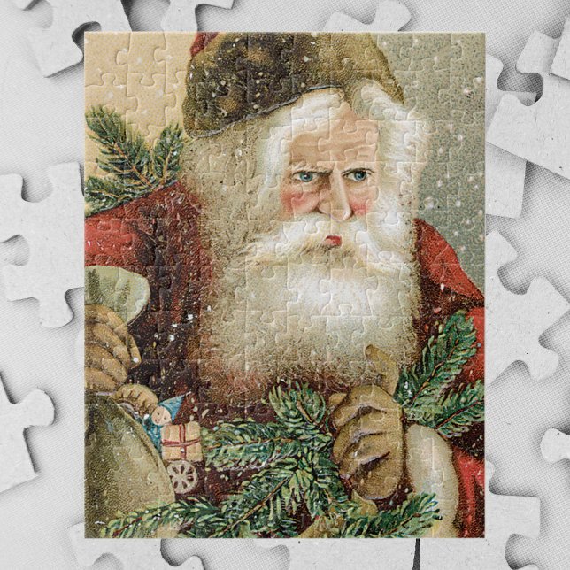 Weihnachten, Viktorianischer Weihnachtsmann mit Pi Puzzle (Von Creator hochgeladen)