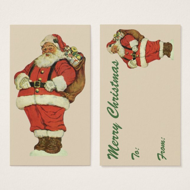 Weihnachten, Viktorianischer Weihnachtsmann mit Sp (Vorne & Hinten)