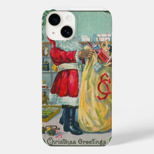 Weihnachten, Viktorianischer Weihnachtsmann mit Sp Case-Mate iPhone 14 Hülle