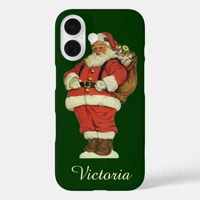 Weihnachten, Viktorianischer Weihnachtsmann mit Sp Case-Mate iPhone Hülle (Rückseite)