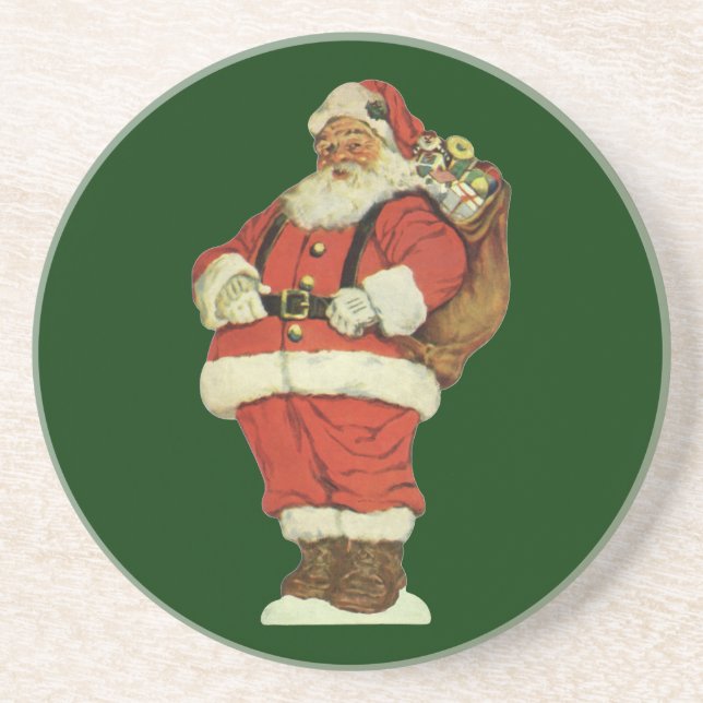 Weihnachten, Viktorianischer Weihnachtsmann mit Sp Getränkeuntersetzer (Vorne)