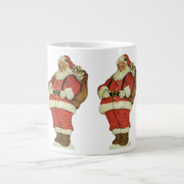 Weihnachten, Viktorianischer Weihnachtsmann mit Sp Jumbo-Tasse