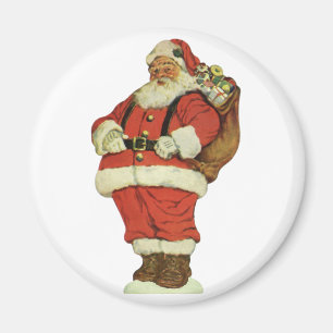 Weihnachten, Viktorianischer Weihnachtsmann mit Sp Magnet