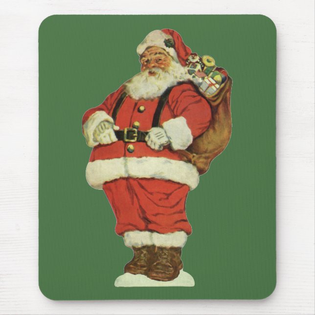 Weihnachten, Viktorianischer Weihnachtsmann mit Sp Mousepad (Vorne)