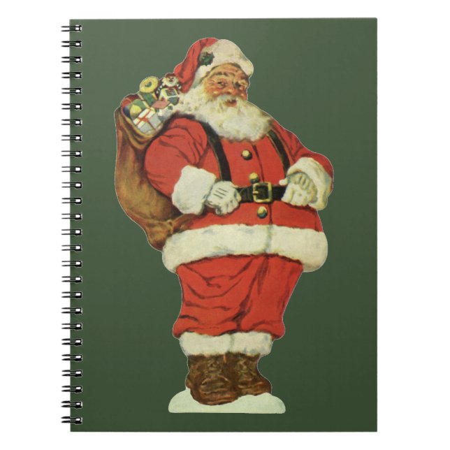 Weihnachten, Viktorianischer Weihnachtsmann mit Sp Notizblock (Vorderseite)