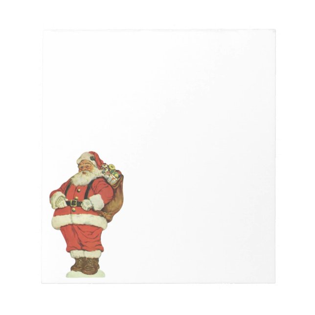 Weihnachten, Viktorianischer Weihnachtsmann mit Sp Notizblock (Vorderseite)