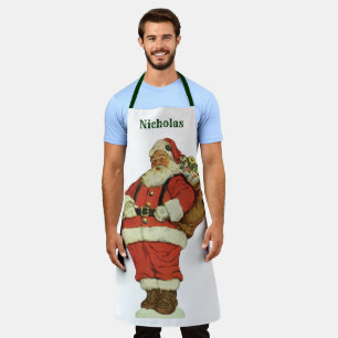 Weihnachten, Viktorianischer Weihnachtsmann mit Sp Schürze