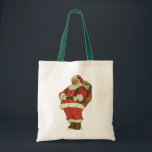 Weihnachten, Viktorianischer Weihnachtsmann mit Sp Tragetasche<br><div class="desc">Vintage Illustration Frohe Weihnachtsbilder mit einem fröhlichen Weihnachtsmann mit Puppen und Spielzeug in einem Sack. Antiker Viktorianischer die.</div>