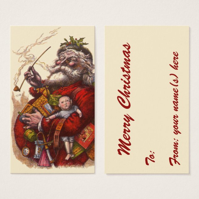 Weihnachten, Viktorianischer Weihnachtsmann Pipe T (Vorne & Hinten)