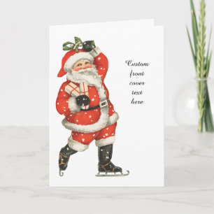 Weihnachten Viktorianischer Weihnachtsmann Skater