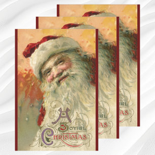Weihnachten, Viktorianisches Weihnachtsportrait Geschenkpapier Set