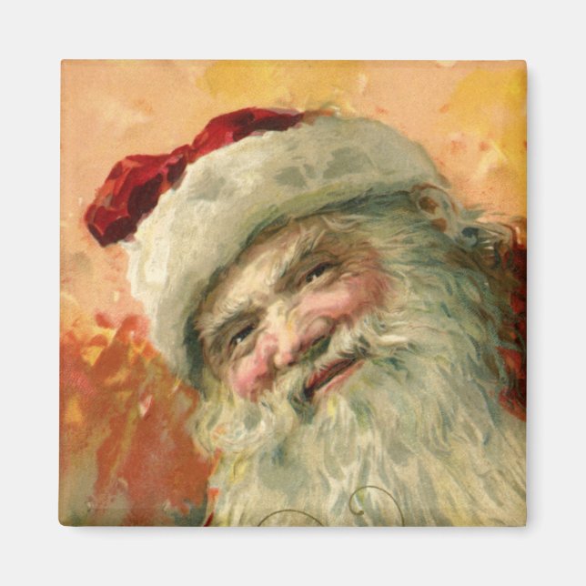 Weihnachten, Viktorianisches Weihnachtsportrait Magnet (Vorne)