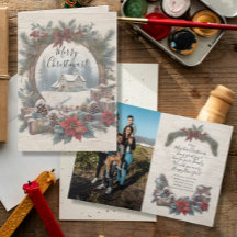 Weihnachten Vintag Rustikales Kiefernkiefer Famili