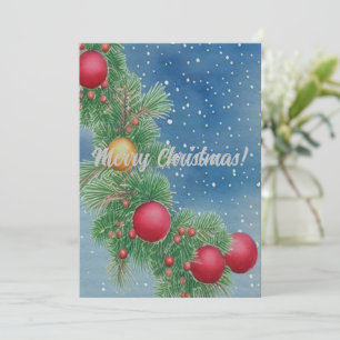 Weihnachten Vintag Wasserfarbe Frohe Weihnachten 2 Ankündigung