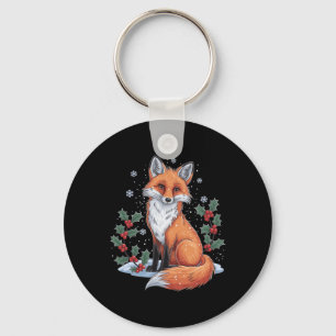 Weihnachten Vintage 90er Fuchs Waldtier Cottagec Schlüsselanhänger