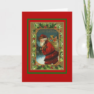 Weihnachten Vintage Karte frohe Weihnachten