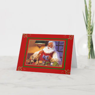 Weihnachten Vintage Karte frohe Weihnachten