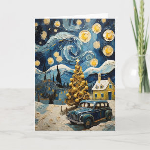 Weihnachten Vintage-Kunst inspiriert von Van Gogh