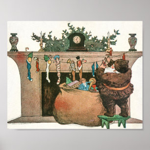Weihnachten Vintage-Kunst Poster