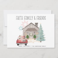 Weihnachten Vintage Roter Personalisierter LKW Lan