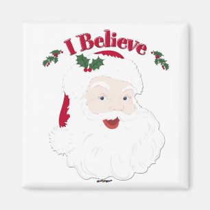 Weihnachten Vintage Santa Ich Glaube Magnet
